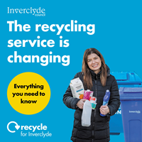 Blue bin household recycling expansion tile